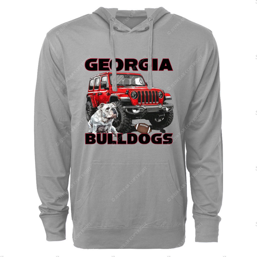Georgia Jp Bulldog Oversized Lightweight Hoodie