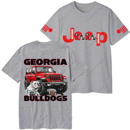 Georgia Jp Bulldog Red Helemet Jp Lover T-Shirt