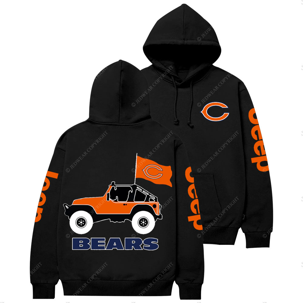Chicago Bears Football Jp Two Sides Casual Hoodie
