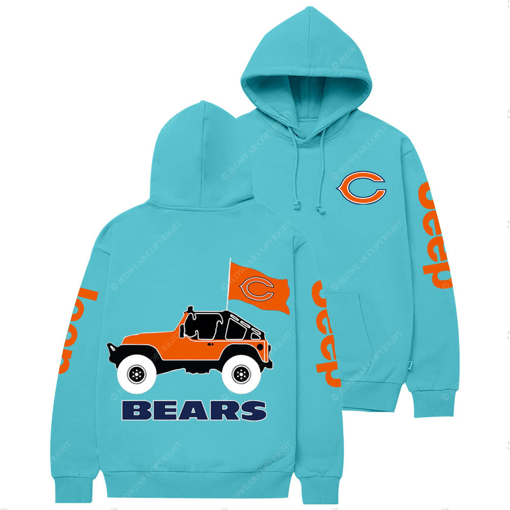 Chicago Bears Football Jp Two Sides Casual Hoodie