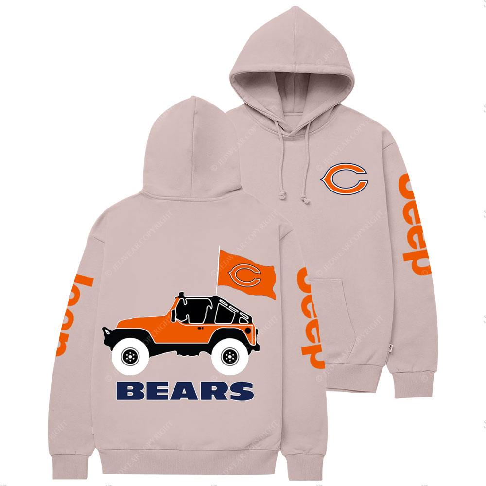 Chicago Bears Football Jp Two Sides Casual Hoodie