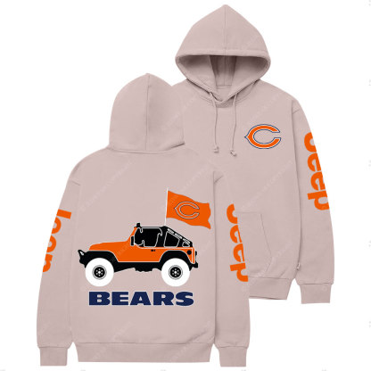 Chicago Bears Football Jp Two Sides Casual Hoodie