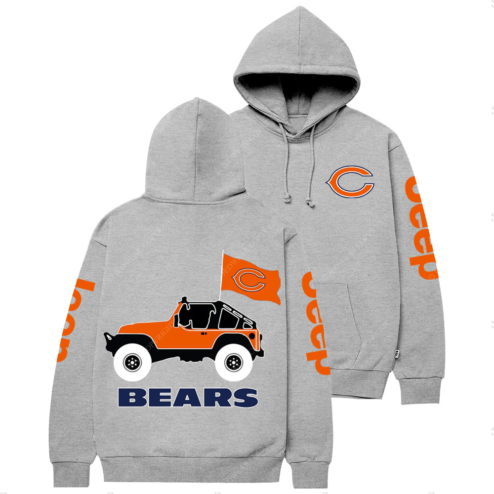 Chicago Bears Football Jp Two Sides Casual Hoodie