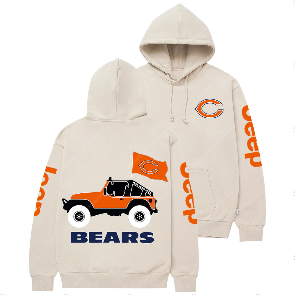Chicago Bears Football Jp Two Sides Casual Hoodie