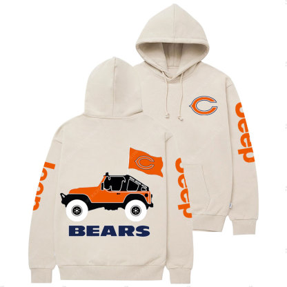 Chicago Bears Football Jp Two Sides Casual Hoodie