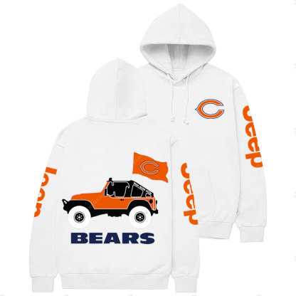 Chicago Bears Football Jp Two Sides Casual Hoodie