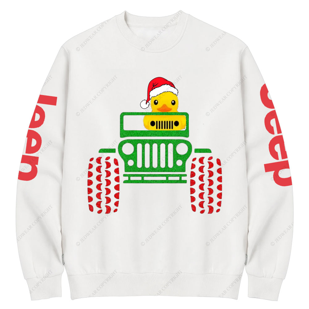Duck Driving Jp Christmas Crew Neck Sweatshirt