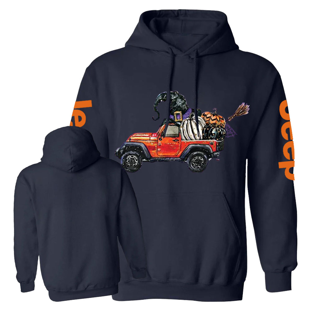 Halloween Jp Magic Pumpkin Witches Hat Casual Hoodie