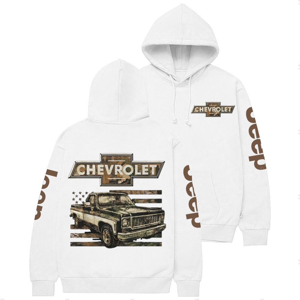 Chevrolet Land Off-Road Flag Casual Hoodie
