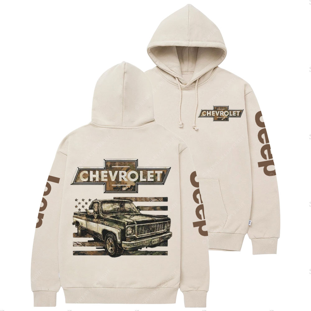 Chevrolet Land Off-Road Flag Casual Hoodie