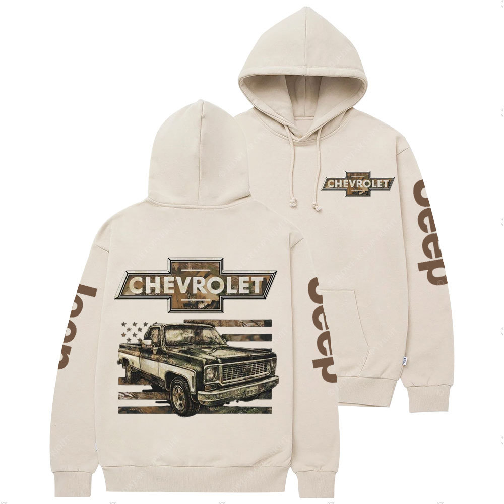 Chevrolet Land Off-Road Flag Casual Hoodie