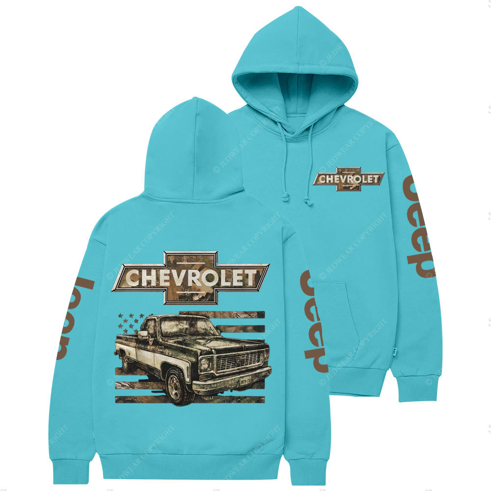 Chevrolet Land Off-Road Flag Casual Hoodie