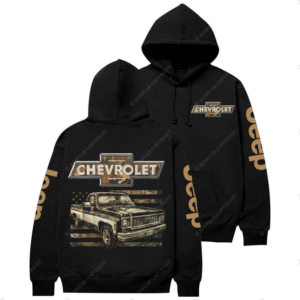 Chevrolet Land Off-Road Flag Casual Hoodie