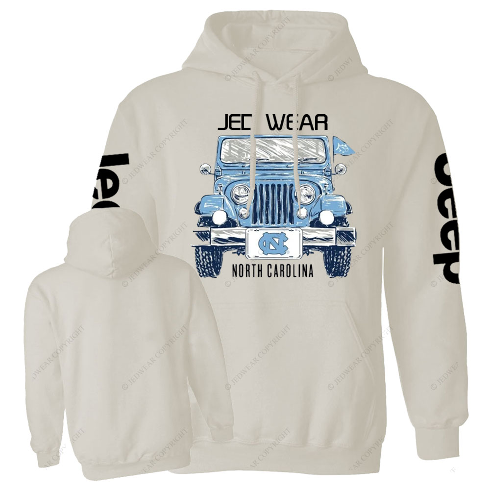 UNC Tar Heels Jp Car Casual Hoodie