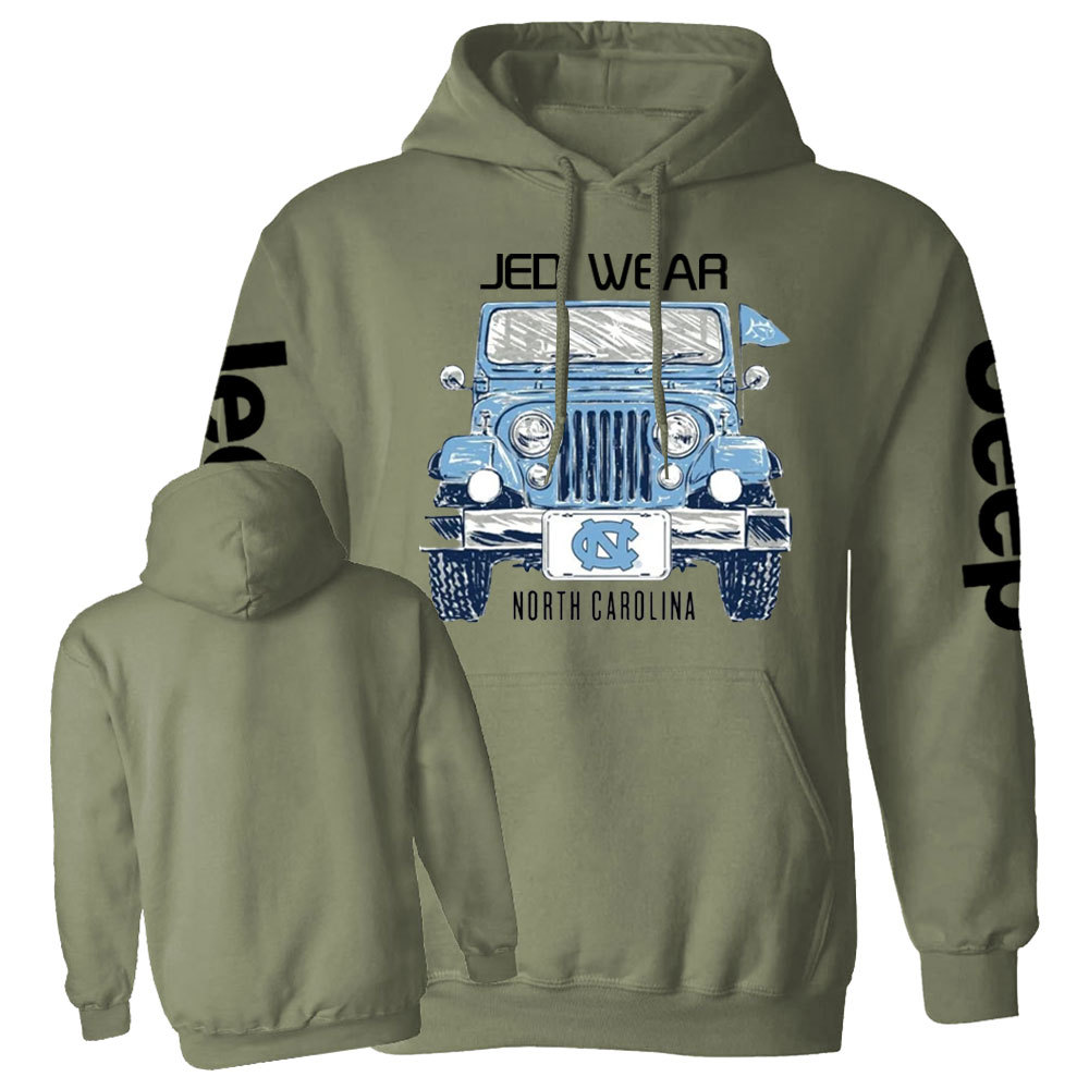 UNC Tar Heels Jp Car Casual Hoodie