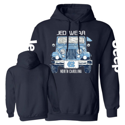 UNC Tar Heels Jp Car Casual Hoodie