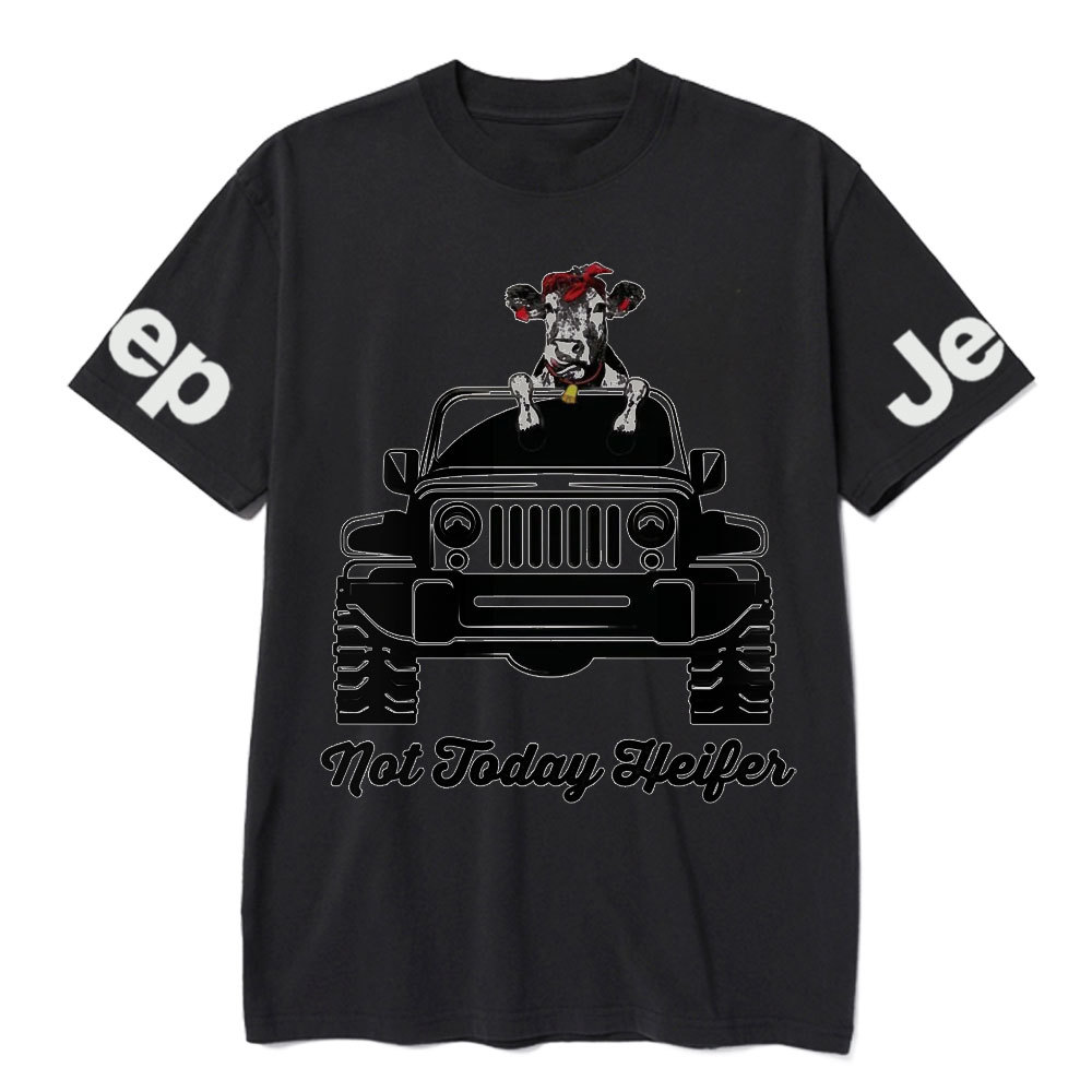Not Today Heifer Funny Cow Lover Jp Driver Cool Farmer Gift T-Shirt
