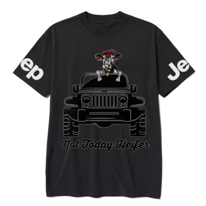 Not Today Heifer Funny Cow Lover Jp Driver Cool Farmer Gift T-Shirt