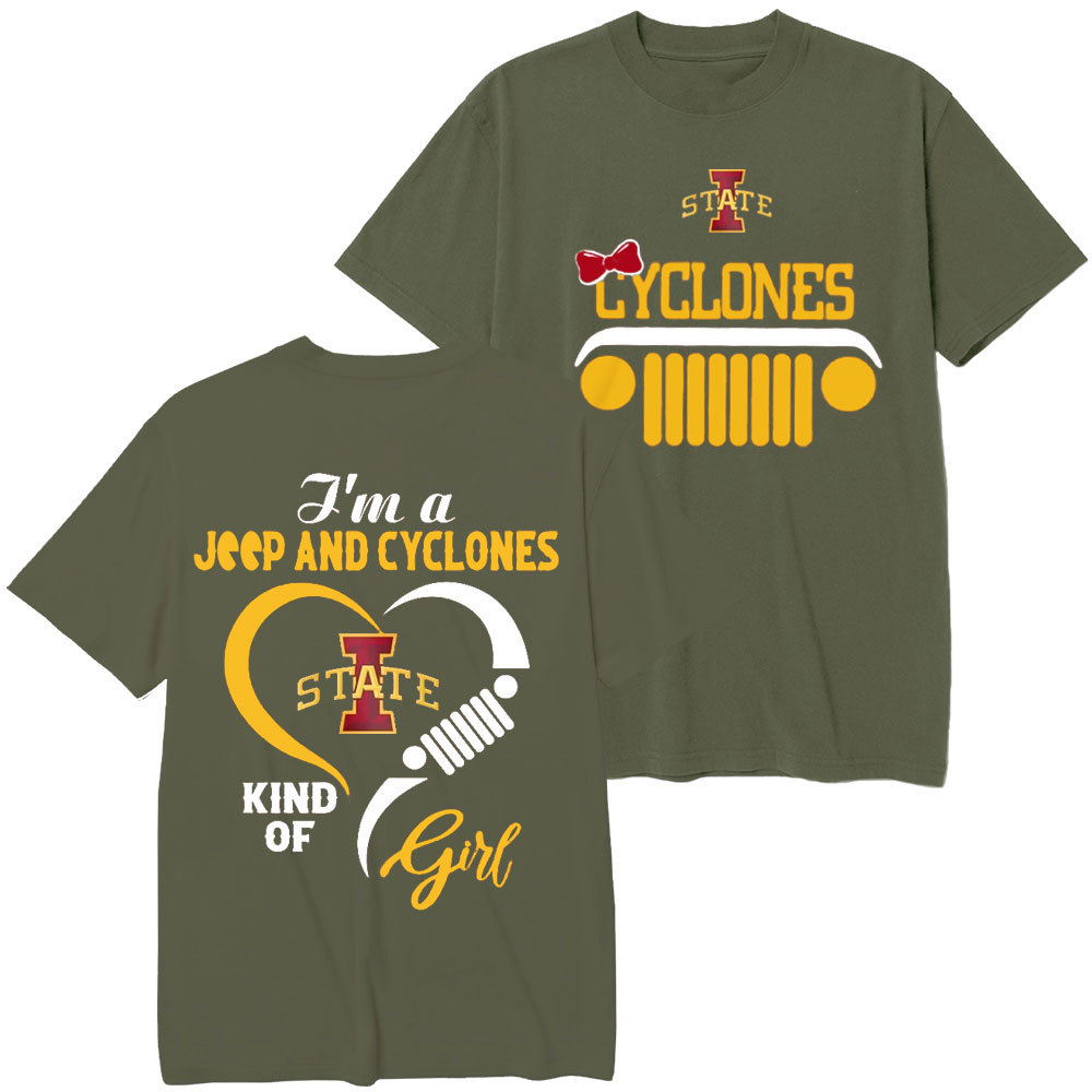Iowa State Cyclones Football Team Heart Jp Girl T-Shirt