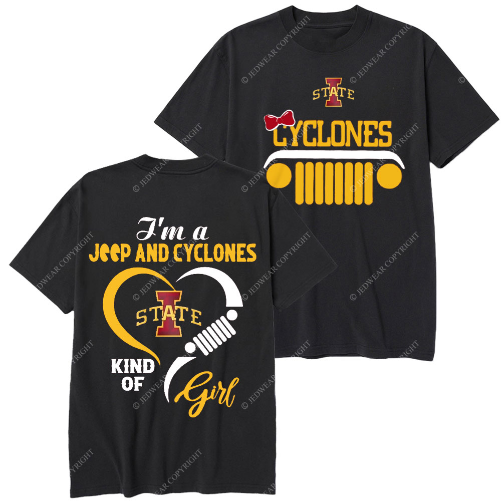 Iowa State Cyclones Football Team Heart Jp Girl T-Shirt