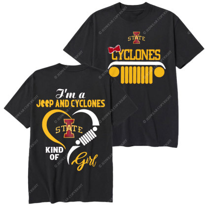 Iowa State Cyclones Football Team Heart Jp Girl T-Shirt