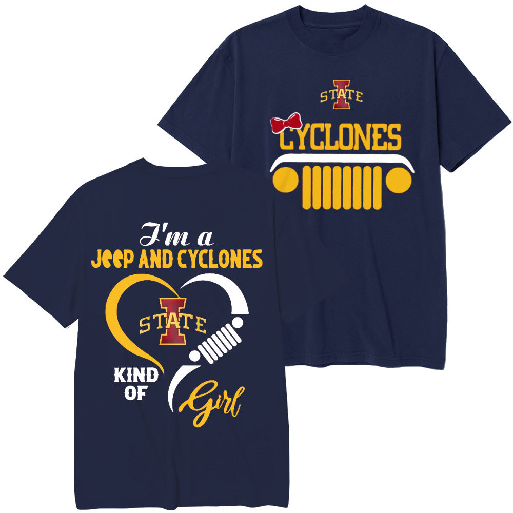 Iowa State Cyclones Football Team Heart Jp Girl T-Shirt