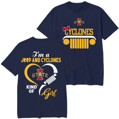 Iowa State Cyclones Football Team Heart Jp Girl T-Shirt