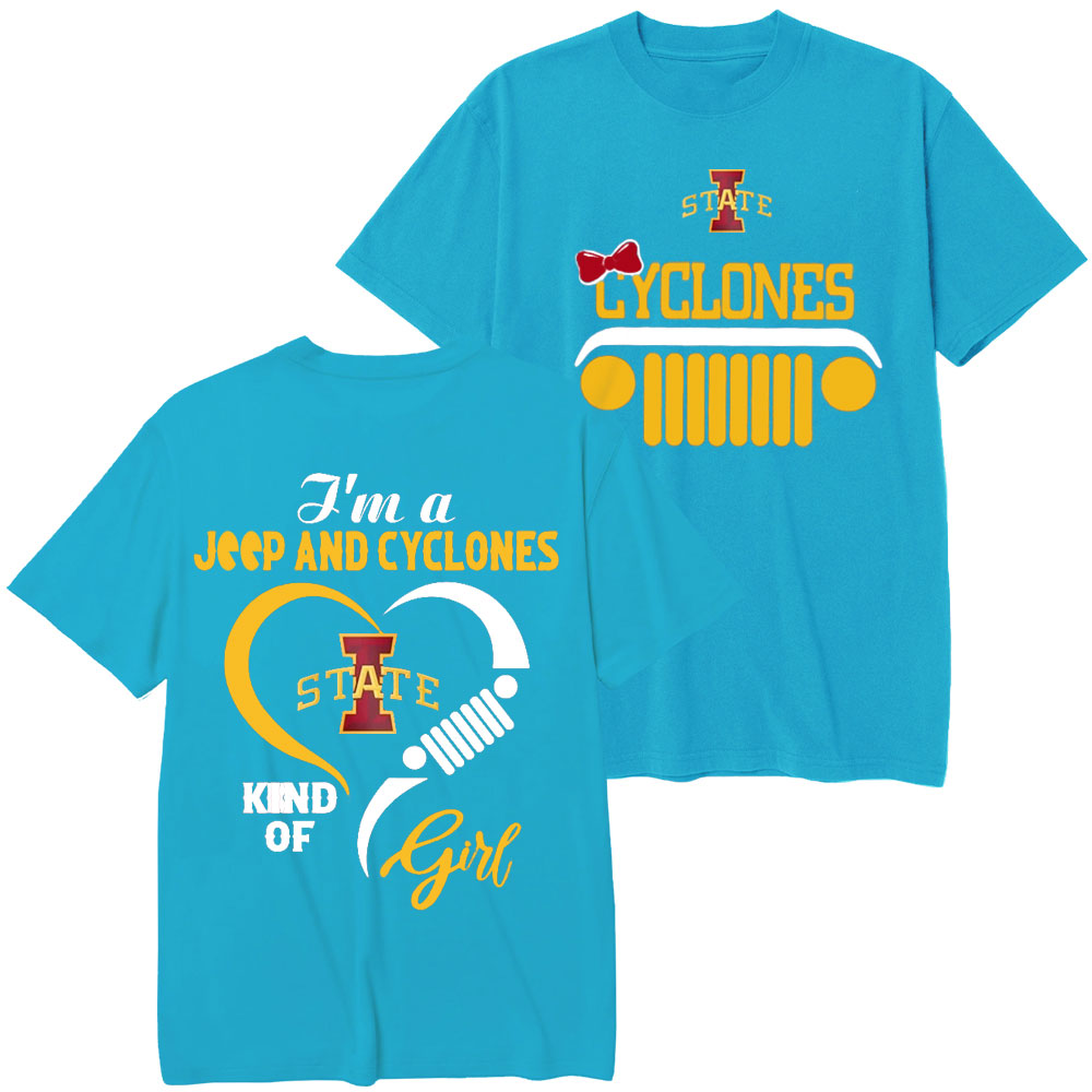 Iowa State Cyclones Football Team Heart Jp Girl T-Shirt