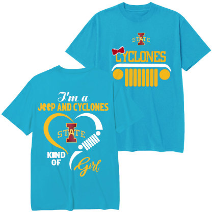 Iowa State Cyclones Football Team Heart Jp Girl T-Shirt
