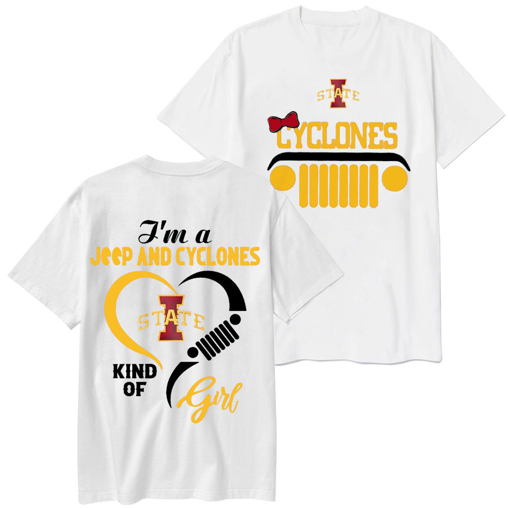 Iowa State Cyclones Football Team Heart Jp Girl T-Shirt