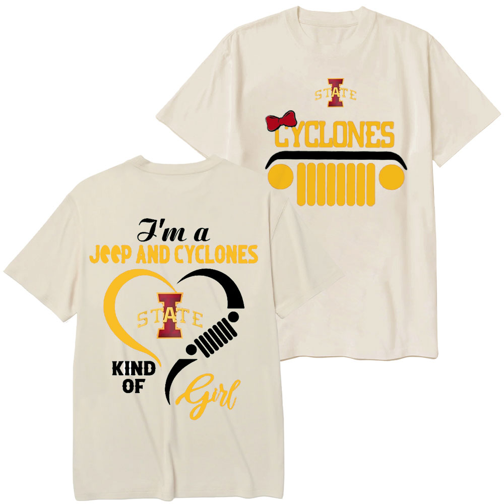 Iowa State Cyclones Football Team Heart Jp Girl T-Shirt