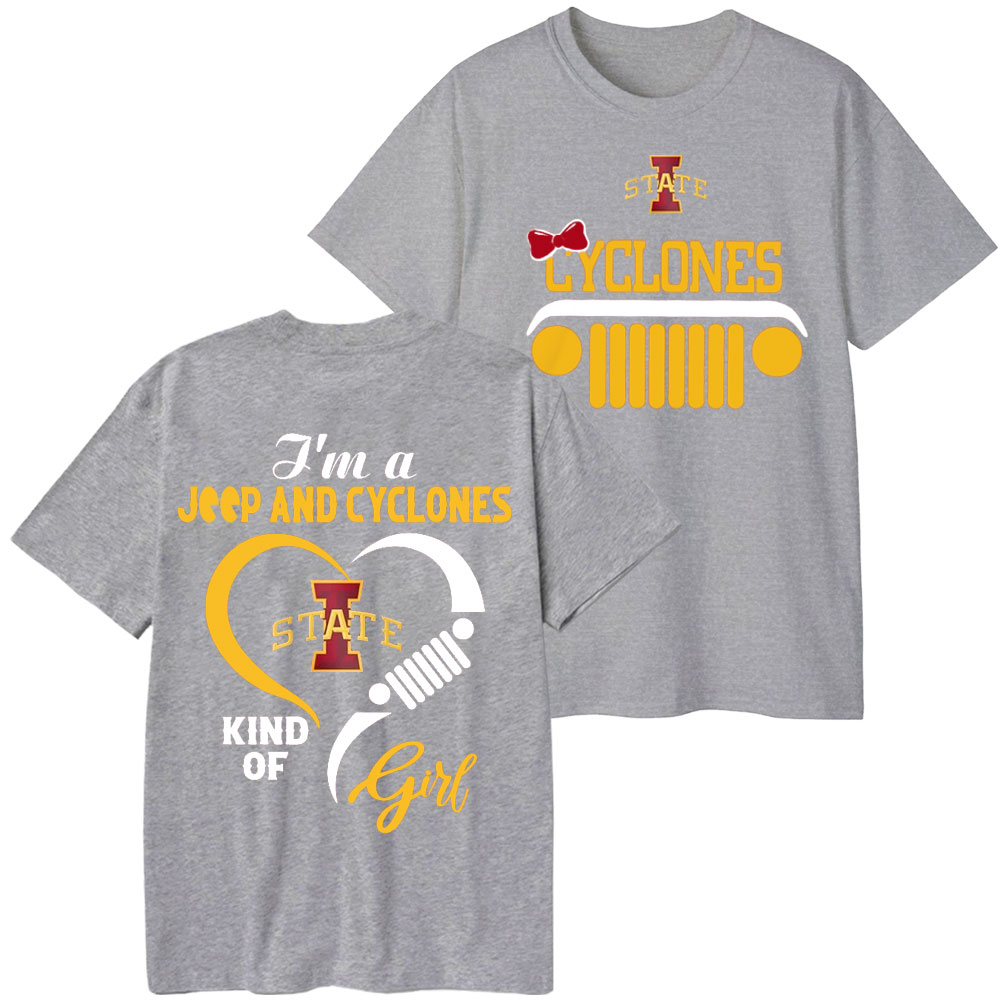 Iowa State Cyclones Football Team Heart Jp Girl T-Shirt