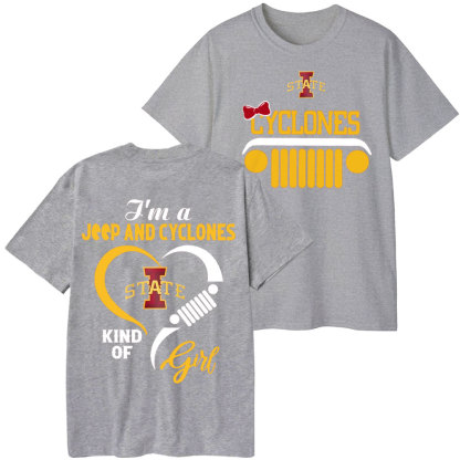 Iowa State Cyclones Football Team Heart Jp Girl T-Shirt