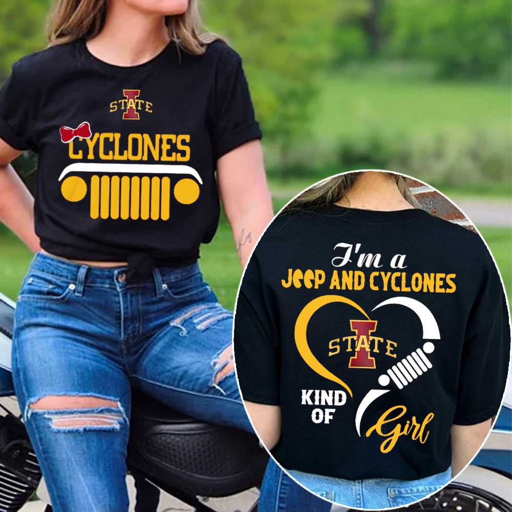 Iowa State Cyclones Football Team Heart Jp Girl T-Shirt