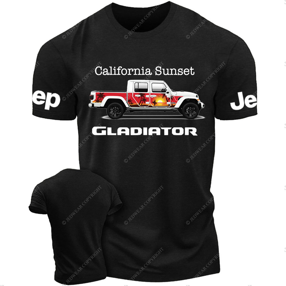 California Sunset Action Shield Body Armor JT Gladiator Jp T-Shirt