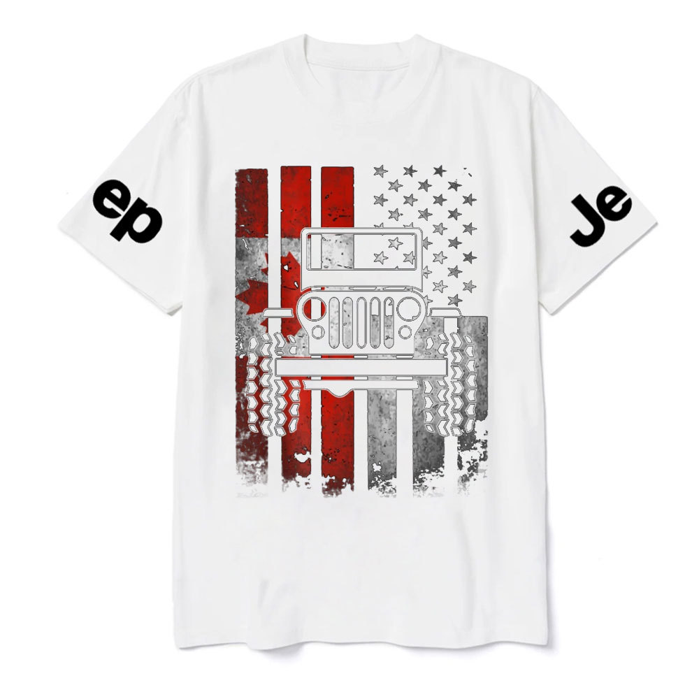 American Flag Canadian Flag Jp Lover T-Shirt