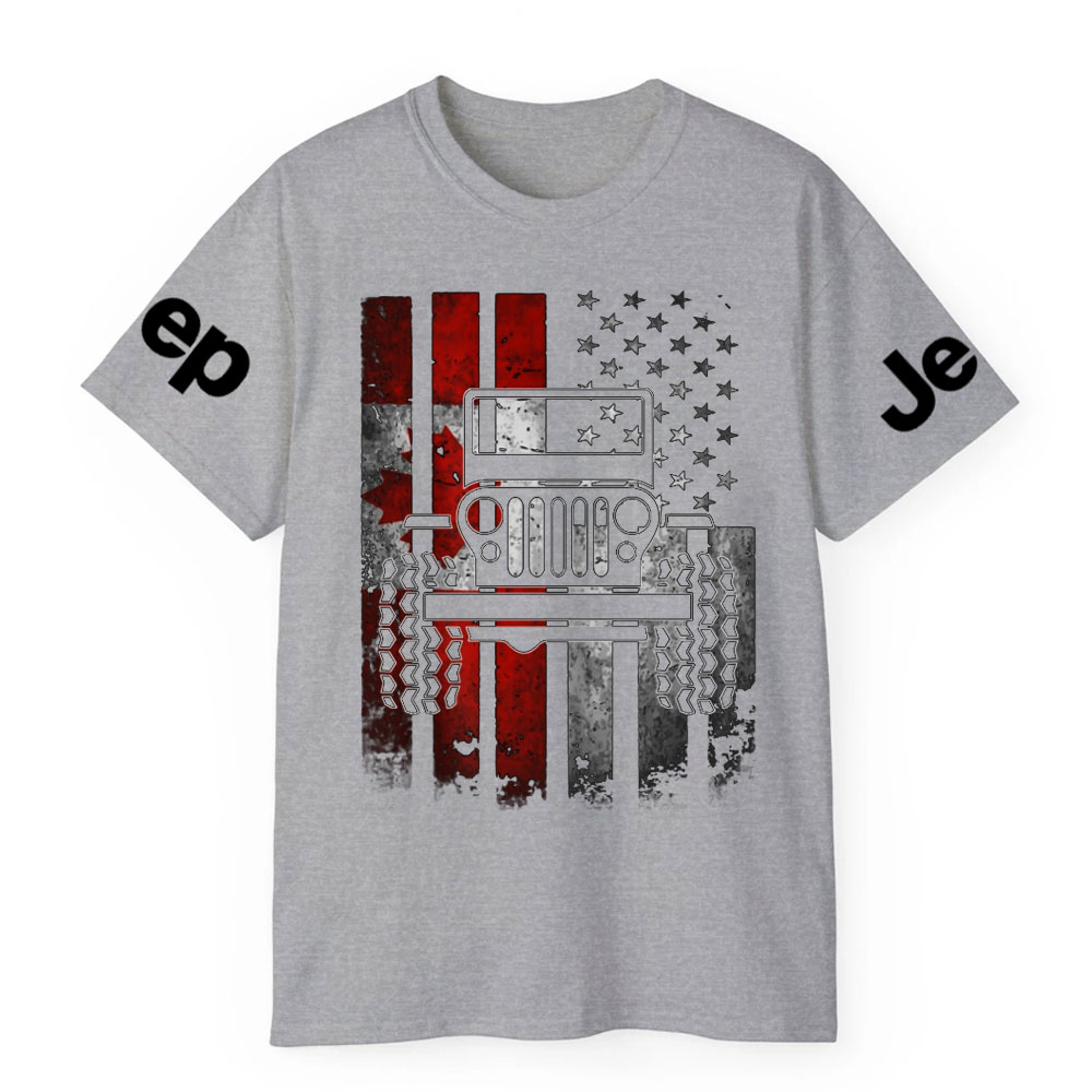 American Flag Canadian Flag Jp Lover T-Shirt