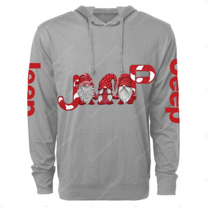 Merry Christmas Jp Gnome Cute Oversized Lightweight Hoodie