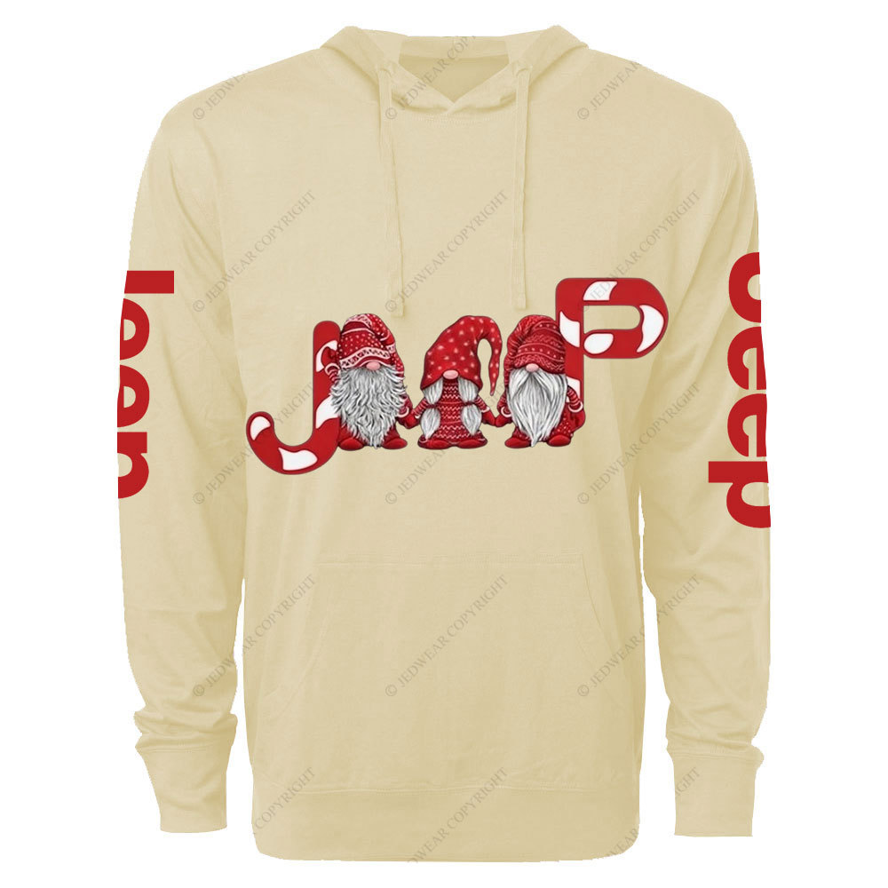 Merry Christmas Jp Gnome Cute Oversized Lightweight Hoodie