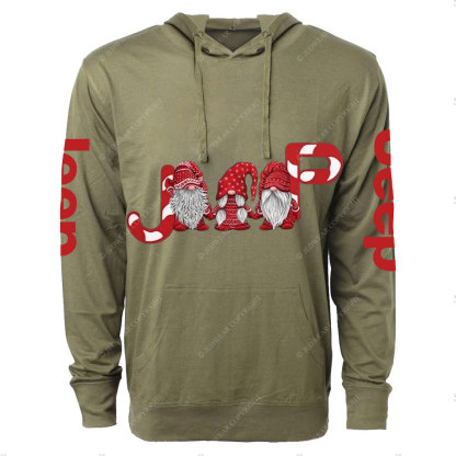 Merry Christmas Jp Gnome Cute Oversized Lightweight Hoodie