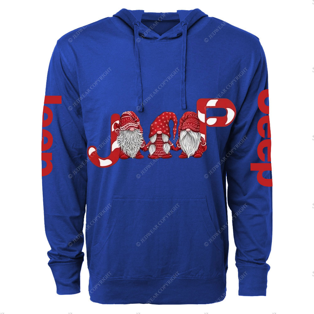 Merry Christmas Jp Gnome Cute Oversized Lightweight Hoodie