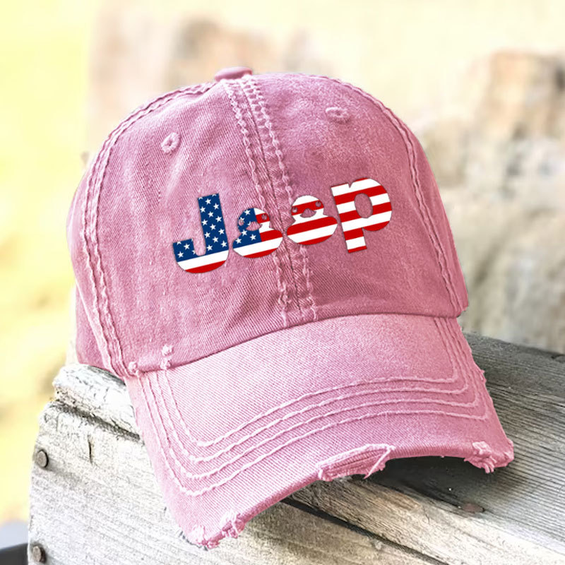 Duck 4th of July Jp USA Flag Baseball Cap