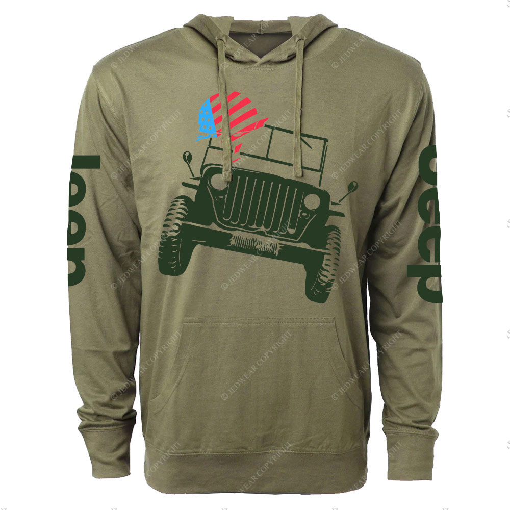 America Jp Soldier Helmet Oversized Lightweight Hoodie