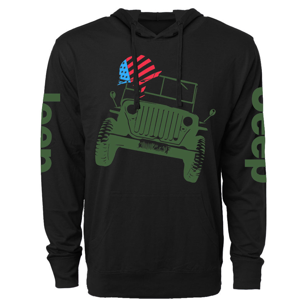 America Jp Soldier Helmet Oversized Lightweight Hoodie
