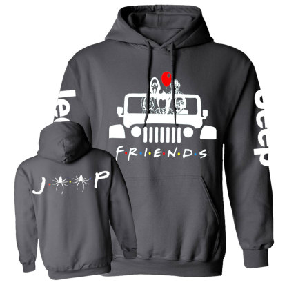 Horror Friends Jp Halloween Jp Double Printed Casual Hoodie
