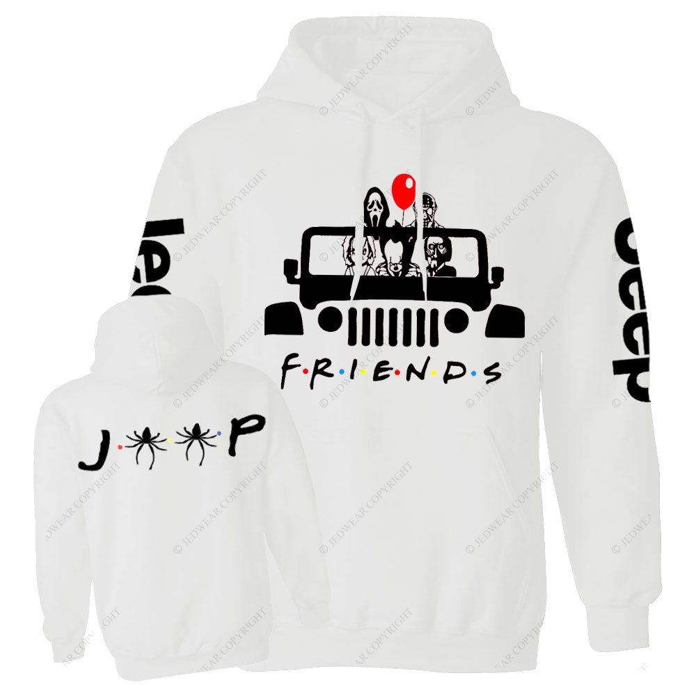 Horror Friends Jp Halloween Jp Double Printed Casual Hoodie