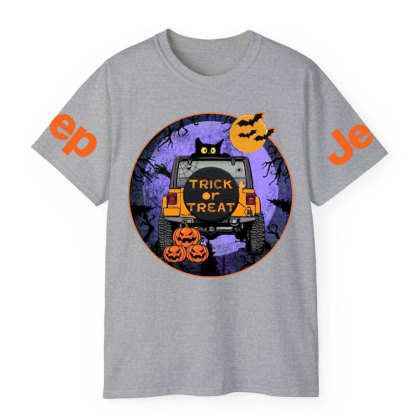Trick or Treat Halloween Night Black Cat Jp T-Shirt