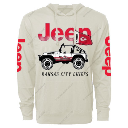 Kansas City Chiefs Jp Flag Oversized Lightweight Hoodie
