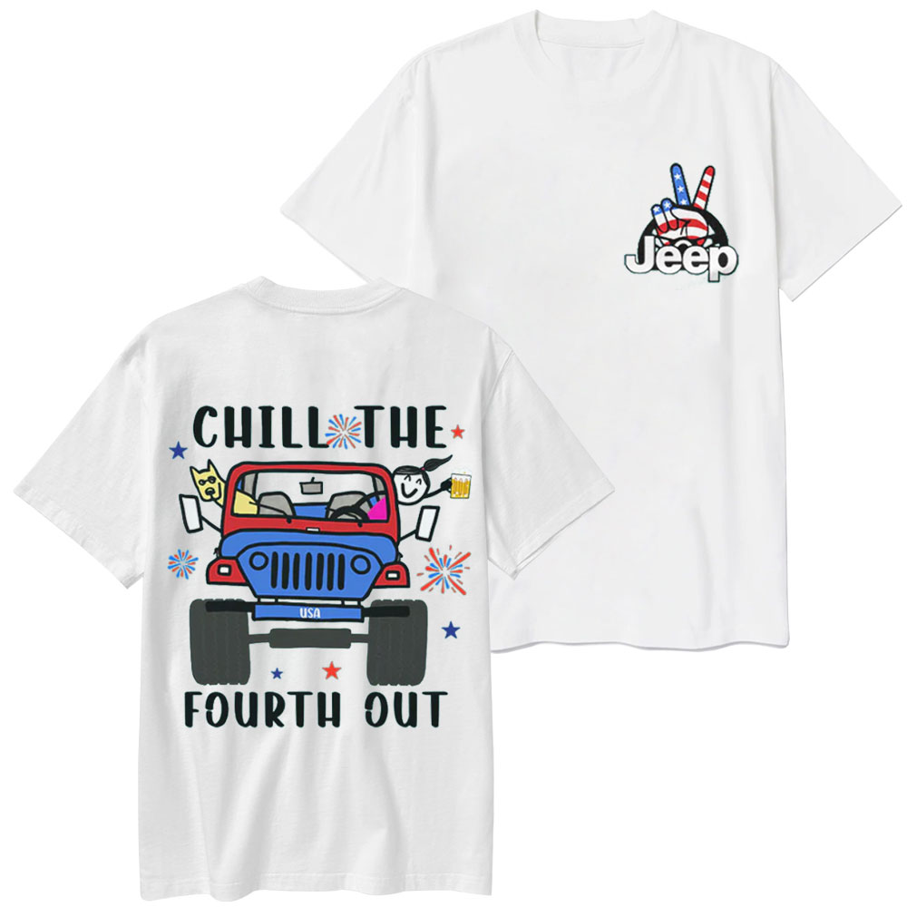 Jp Girl Chill The Fourth Out US T-Shirt