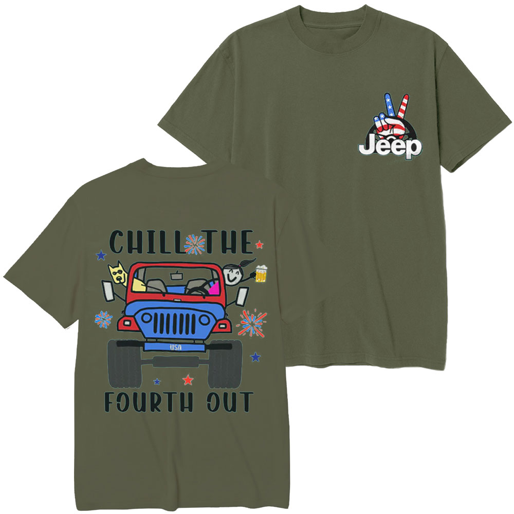 Jp Girl Chill The Fourth Out US T-Shirt